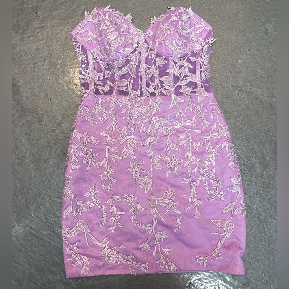 Purple Corset Short Dress
